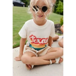 Morado Design Texas Bubble Repeat Natural Organic Tee