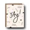 Black Lab Studio Yay Congratulations Greeting Card
