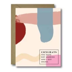 Black Lab Studio You Guys Got Married Wedding Greeting Card Party Time