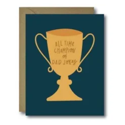 Black Lab Studio Dad Jokes Champion Greeting Card