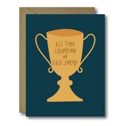 Black Lab Studio Dad Jokes Champion Greeting Card 3 Black Lab Studio Dad Jokes Champion Greeting Card