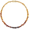 Powell's Owl Amber Baroque Rainbow Necklace