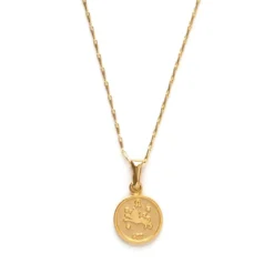 Amano Studio Tiny Zodiac Leo Gold Necklace