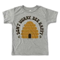 Rivet Apparel Bee Happy Heather Vintage Tee
