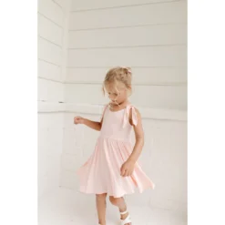 Lia + Lou Pink Twirly Tie Dress Dresses