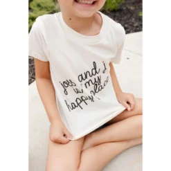 Morado Design Joss + J Happy Place Natural Organic Tee Tops