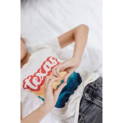 Morado Design Texas Bubble Repeat Natural Organic Tee