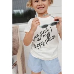 Morado Design Joss + J Happy Place Natural Organic Tee Tops