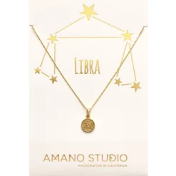 Amano Studio Tiny Zodiac Libra Gold Necklace