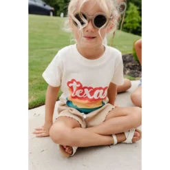 Morado Design Texas Bubble Repeat Natural Organic Tee