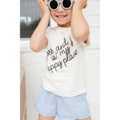 Morado Design Joss + J Happy Place Natural Organic Tee Tops