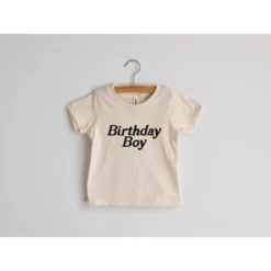 Gladfolk Birthday Boy Organic Cream Tee