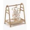 Dolls + Plushies Rattan Minikane Clothing Rack + Three Hangers