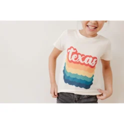 Morado Design Texas Bubble Repeat Natural Organic Tee