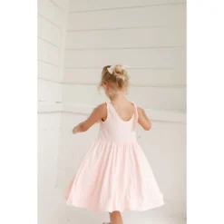 Lia + Lou Pink Twirly Tie Dress Dresses