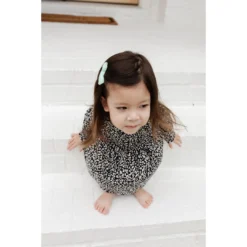 Lia + Lou Black + White Slight Cheetah Print Dress Dresses