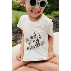 Morado Design Joss + J Happy Place Natural Organic Tee Tops