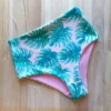 Raelo Swim Pink Palm + Blush Women's Swim Bottoms