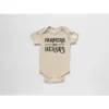Gladfolk Farmers Are Heroes Organic Cream Onesie