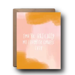 Black Lab Studio Favorite Couple Wedding Greeting Card