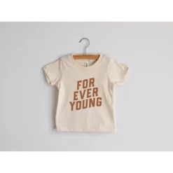 Gladfolk Forever Young Organic Cream Tee Tops
