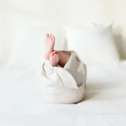 Goumi Kids Preemie + Newborn Storm Gray Bamboo Organic Gown