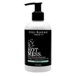 Tiny Human Supply Bath Goods Unscented Hot Mess Shampoo + Baby Wash