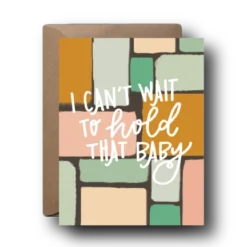 Black Lab Studio Party Time Can't Wait To Hold That Baby Greeting Card