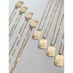 Feather + Cove Sunrise Pendant Necklace Necklaces