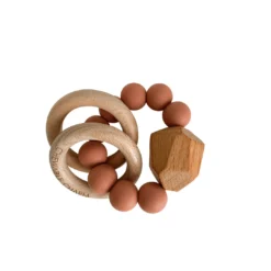 Chewable Charm Toys Zion Sand Silicone + Wood Hayes Teether