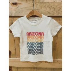 Morado Design Graphic Tees Arizona Retro Repeat Natural Organic Tee