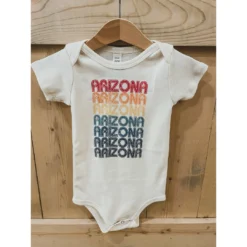Morado Design Arizona Retro Repeat Organic Onesie Bodysuits