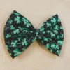 Bows For Show Black Shamrocks Hair Bow Clip