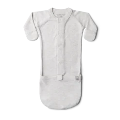 Goumi Kids Preemie + Newborn Storm Gray Bamboo Organic Gown