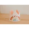 Cutest Little Party Party Time # 1/2 Baby Pink Glitter + Pastel Rainbow + White Glitter Crown