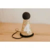Cutest Little Party # 4 Gold Glitter + Black Pom Trim + White Glitter Party Hat