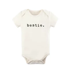 Tenth + Pine Bestie Black + Natural Organic Onesie
