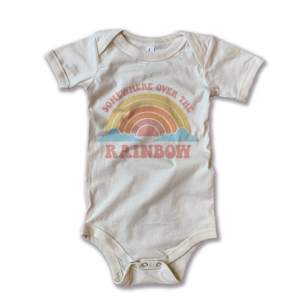 Rivet Apparel Over The Rainbow Vintage Onesie Bodysuits 3 Rivet Apparel Over The Rainbow Vintage Onesie Bodysuits
