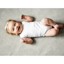 Little Bipsy White Tank Bodysuit Onesie Bodysuits