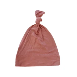 Joss + J Dusty Rose Bamboo Knotted Infant Beanie Headwear