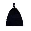 Joss + J Black Bamboo Knotted Infant Beanie