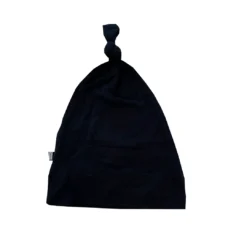 Joss + J Black Bamboo Knotted Infant Beanie