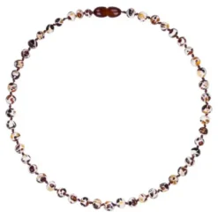 Powell's Owl Amber Baroque Mosaic Necklace