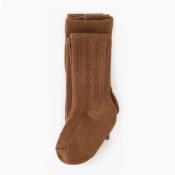 Little Stocking Co Brownie Cable Knit Tights