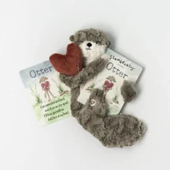 Slumberkins Otter Pebble Snuggler - Family Bonding Collection Books + Puzzles
