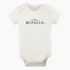 Tenth + Pine Little Miracle Black + Natural Organic Onesie Bodysuits