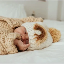 Huggalugs Gold Rainbow Knit Beanie Knits