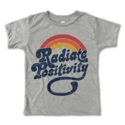 Rivet Apparel Radiate Positivity Tee Heather Grey