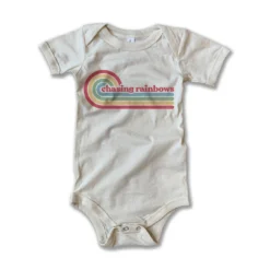 Rivet Apparel Bodysuits Chasing Rainbows Vintage Onesie