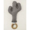 Prickly Pear Lane Toys Grey + White Cross Cactus Rattle